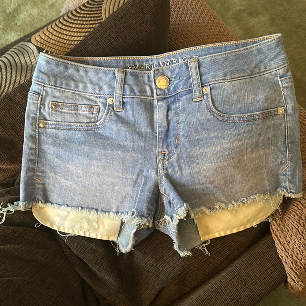 American Eagle Shortie Jean Shorts